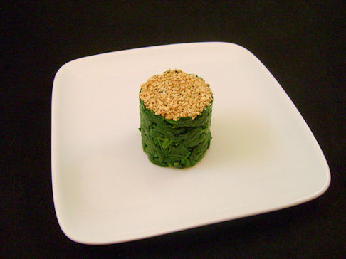 Blanched Spinach with Sesame and Soy